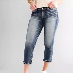Levi's Women's Cropped Skinny Blue Jeans Size 2